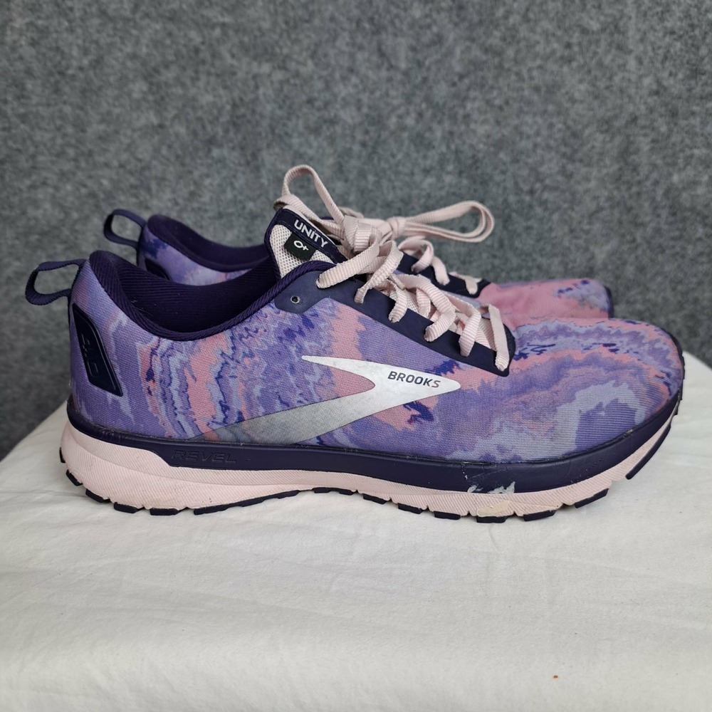 Brooks Women's Purple Pink Marble Athletic Running Shoes